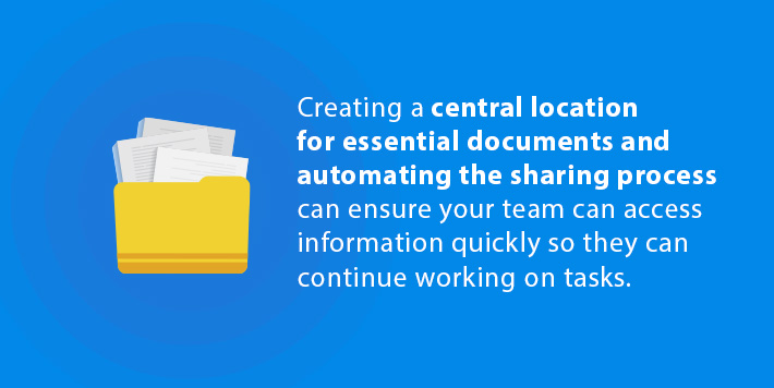 Automated document management benefits