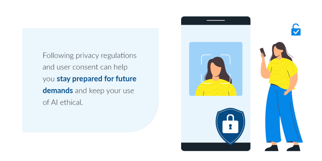 Privacy regulations with AI